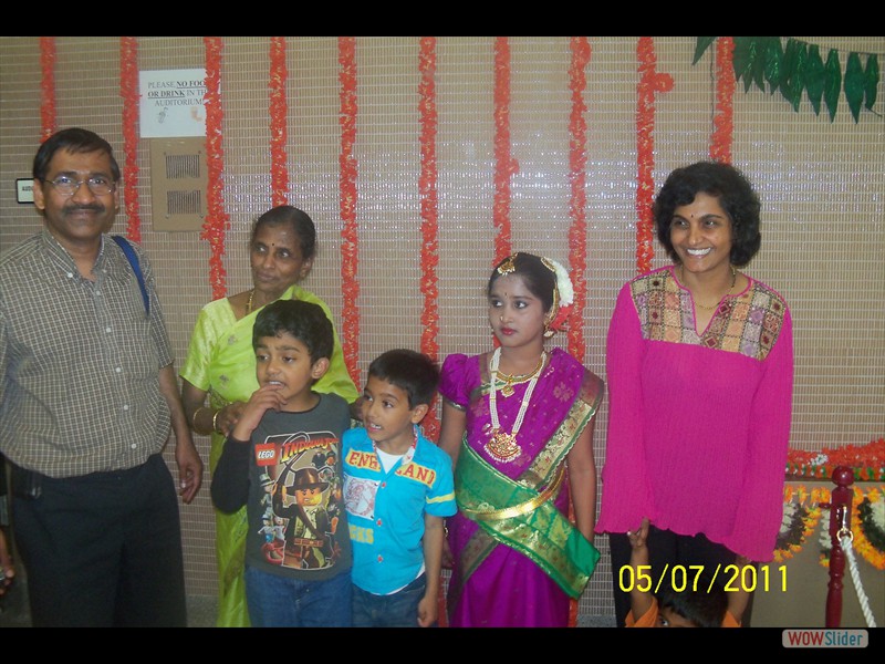 Picture after Avani's dance 2011